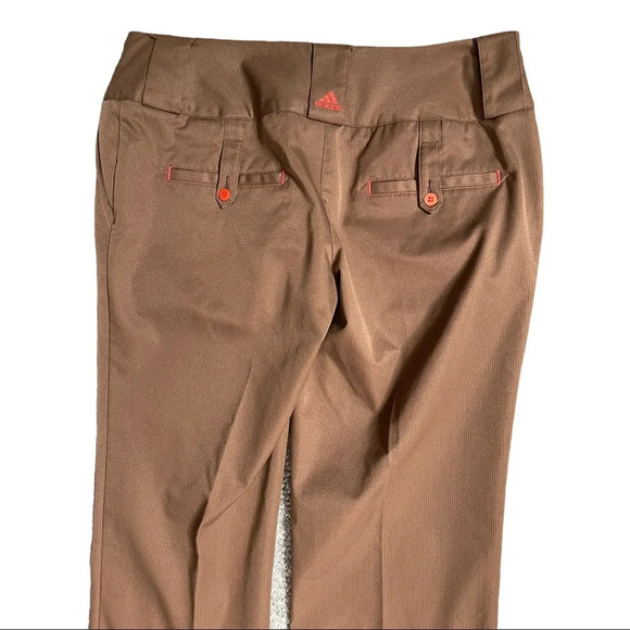 🛍️3/$40 Adidas Golf Pants Wide Waistband False Cuff Brown Size  6 - Picture 5 of 5